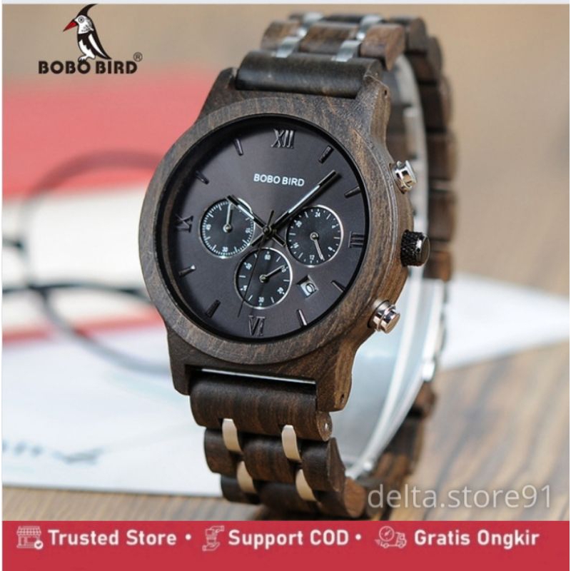 JAM TANGAN PREMIUM PRIA | JAM TANGAN KAYU ANALOG | JAM VIRAL