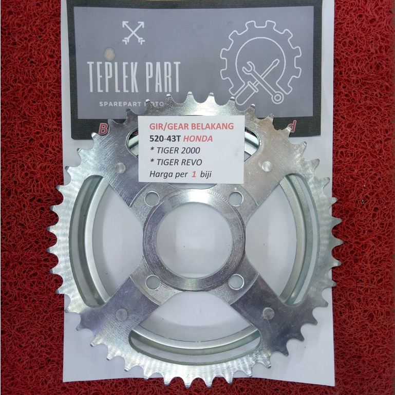 Gear Belakang Tiger 520 Tiger Revo Tiger 2000/Gear Belakang 43t