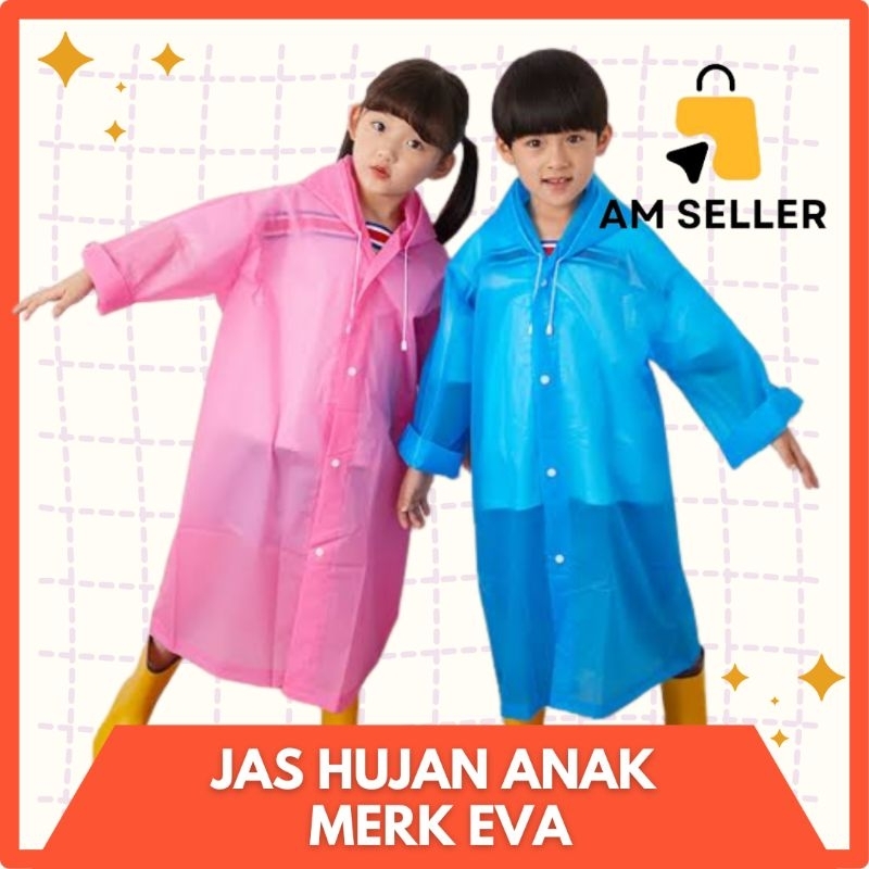 Jas Hujan Anak Eva Kids Raincoat Jas Hujan Fashion Anak Trendy