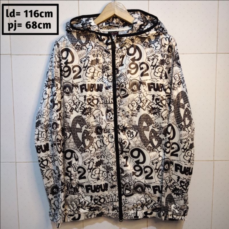 FUBU preloved branded jaket pria wanita cewek cowok thrift pl bekas second jacket parasut outdoor gu