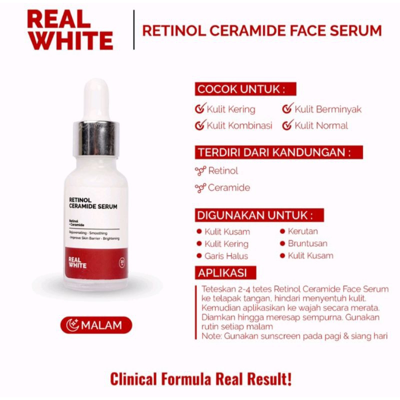 Real White Retinol Ceramide Serum 20ml