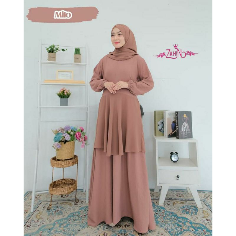 SHAFFA SET PASMINA|gamis syari | gamis zahin | gamis set| dress terbaru | dress lebaran