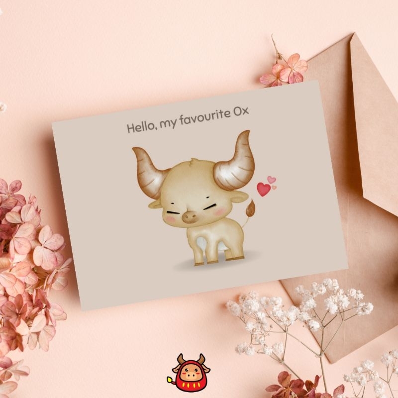 Kartu Ucapan Greeting Card Birthday Card Chinese Zodiac Sign tema Chinese 12 shio kartu Ucapan Ulang tahun