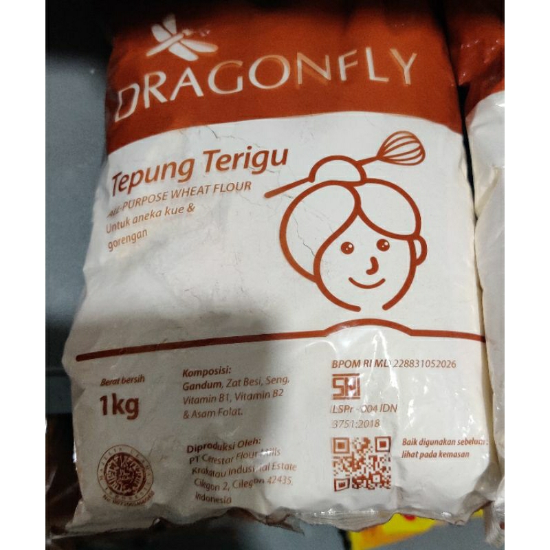 Tepung Terigu Dragonfly 1kg Pack Pabrik MURAH