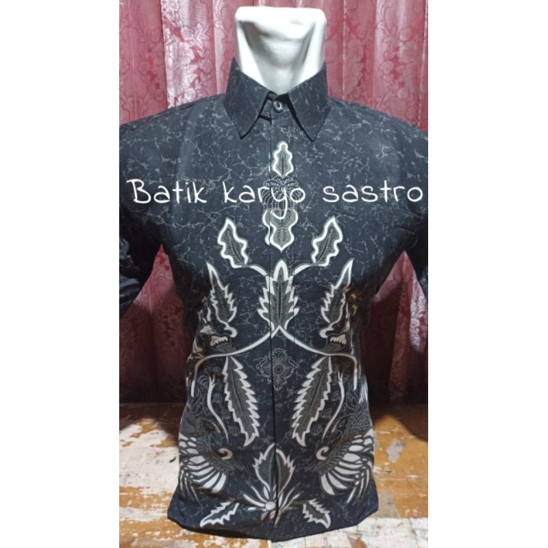 Baju Kemeja Batik Pria Lengan Pendek Slimfit Premium Katun Lapis Furing