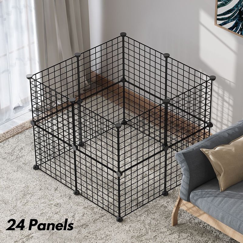 [FREE CATNIP] Kandang Kucing Pagar DIY 35*35 CM Pagar Besi Pet Fence Kucing/Anjing