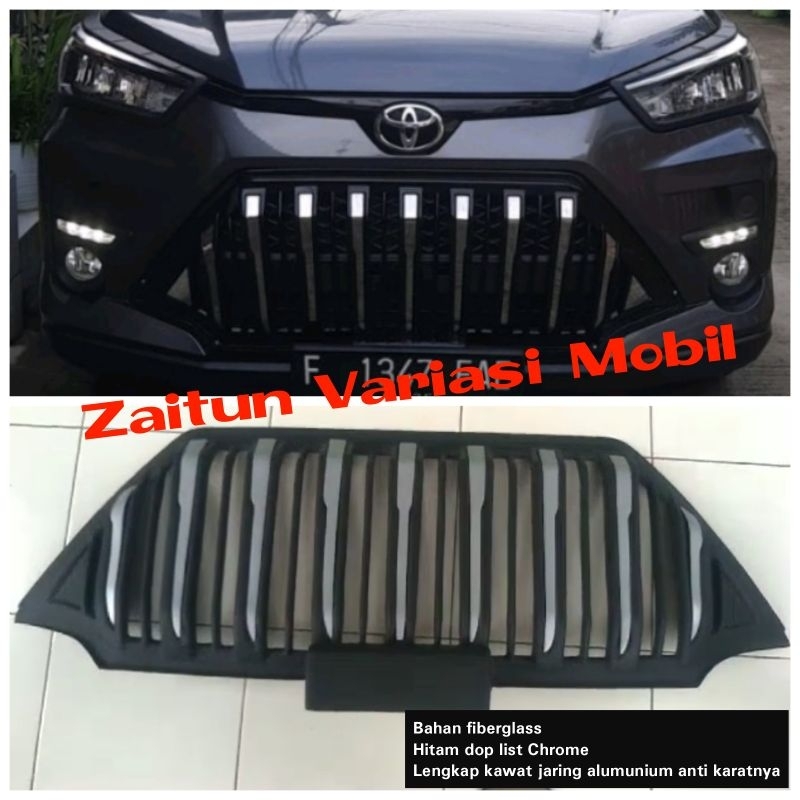 Grill Toyota Raize 2021 2022 model Apollo Prado terbaru Gril