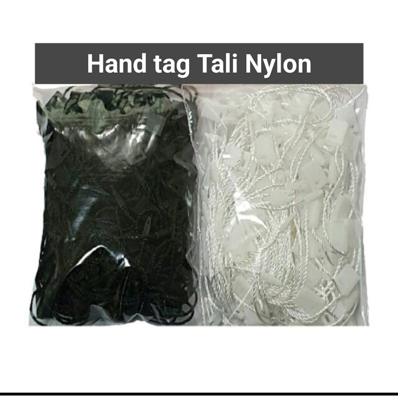 

(100 pcs) Tali HangTag Nylon/Tali Lebel Merek