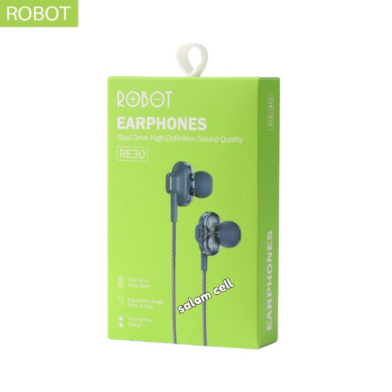 Headset Robot RE30 4speaker Super Bass Original Garansi Resmi