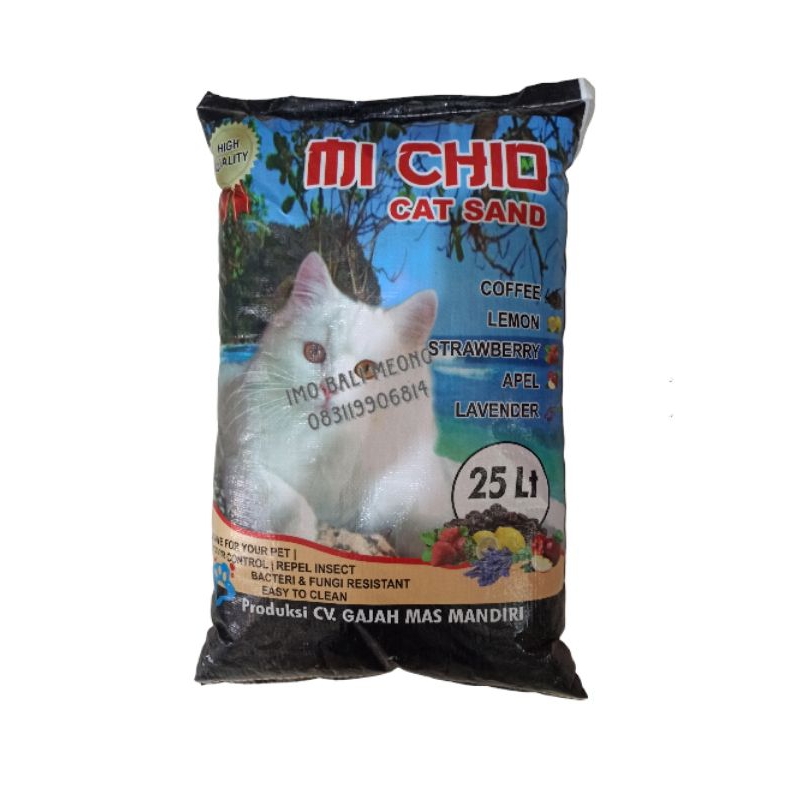 pasir kucing aromatik/michio 25 lt