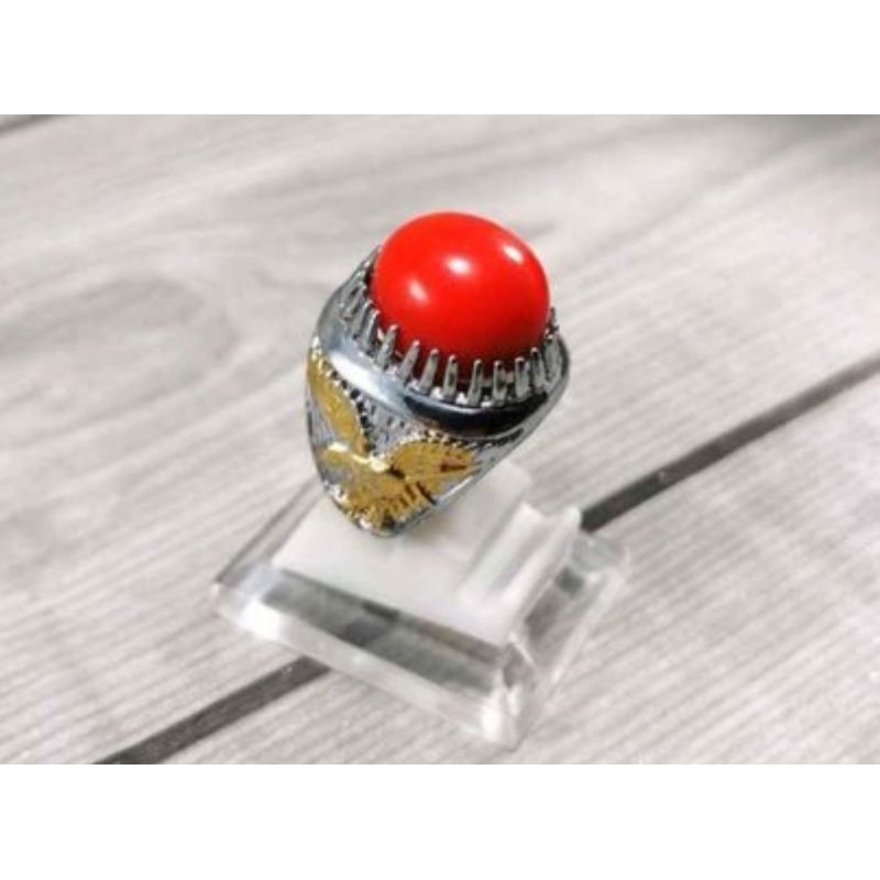 CINCIN BATU MERAH DELIMA NYALA SULAP GIMMICK