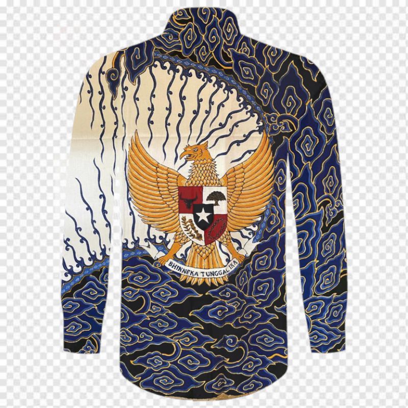kain katun batik tulis halus pola kemaja / hem motif garuda indonesia (foto yg tertara di produk han