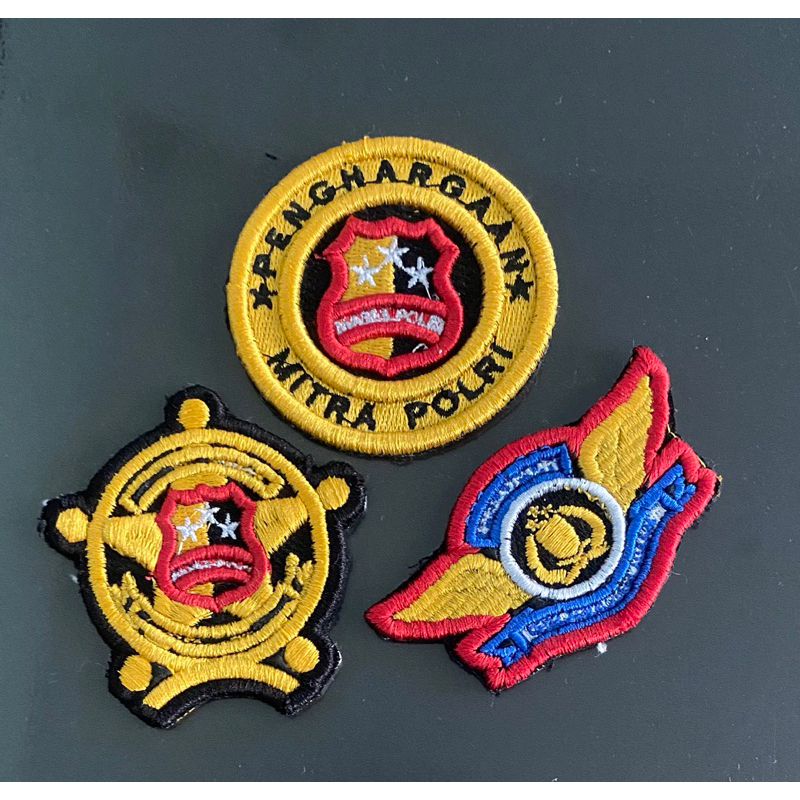 Atribut Senkom Bordir Timbul 3pcs