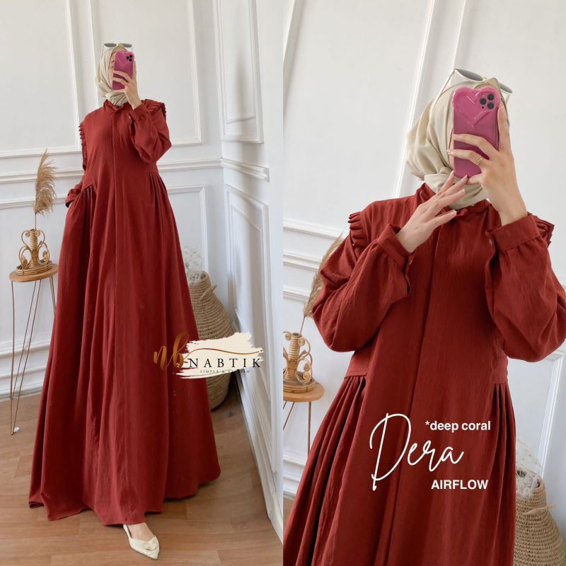 𝐏𝐆𝐌𝐓 • DERA MAXY DRESS GAMIS CRINKLE AIRFLOW PREMIUM