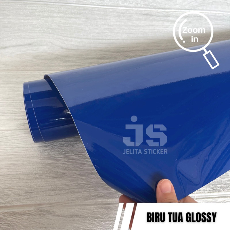 Sticker Aquarium Biru Glossy Skotlet Motor Biru Stiker Akuarium Warna Biru Tua Glossy