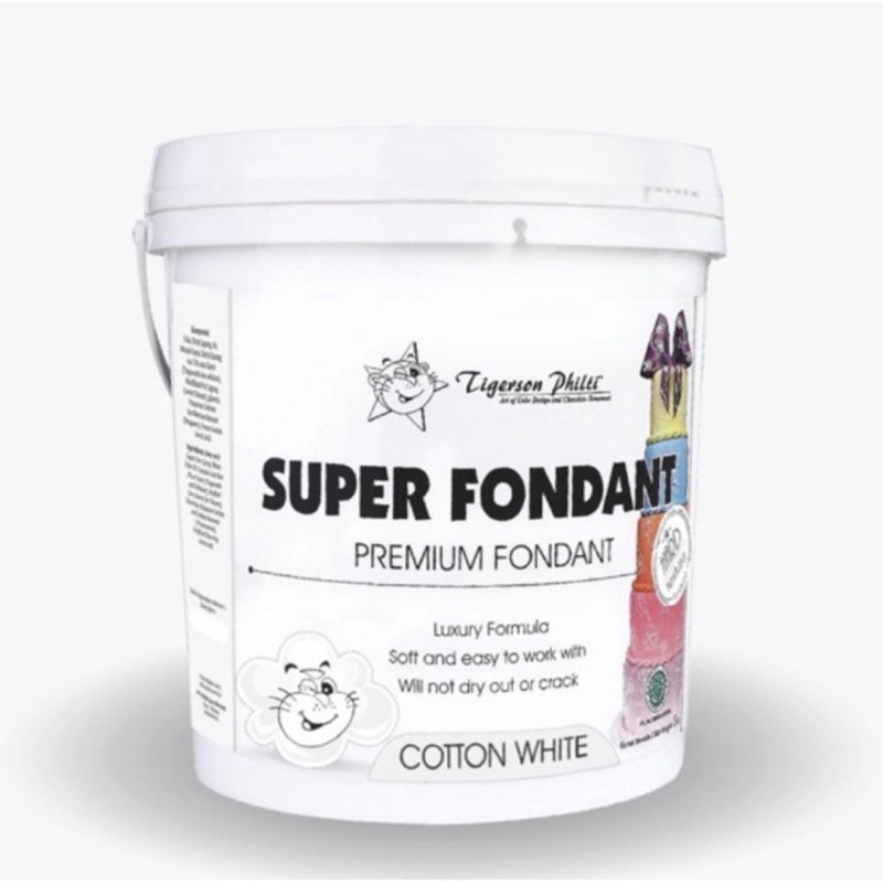 (100 GR) TIGERSON SUPER FONDANT PUTIH KILOAN