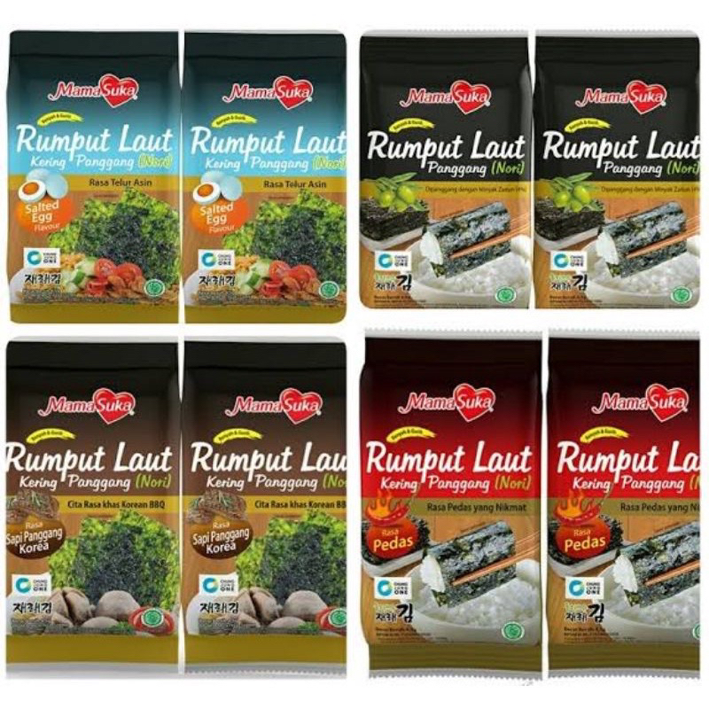 

Mamasuka Rumput Laut ( 1 pak Isi 2 Pcs)