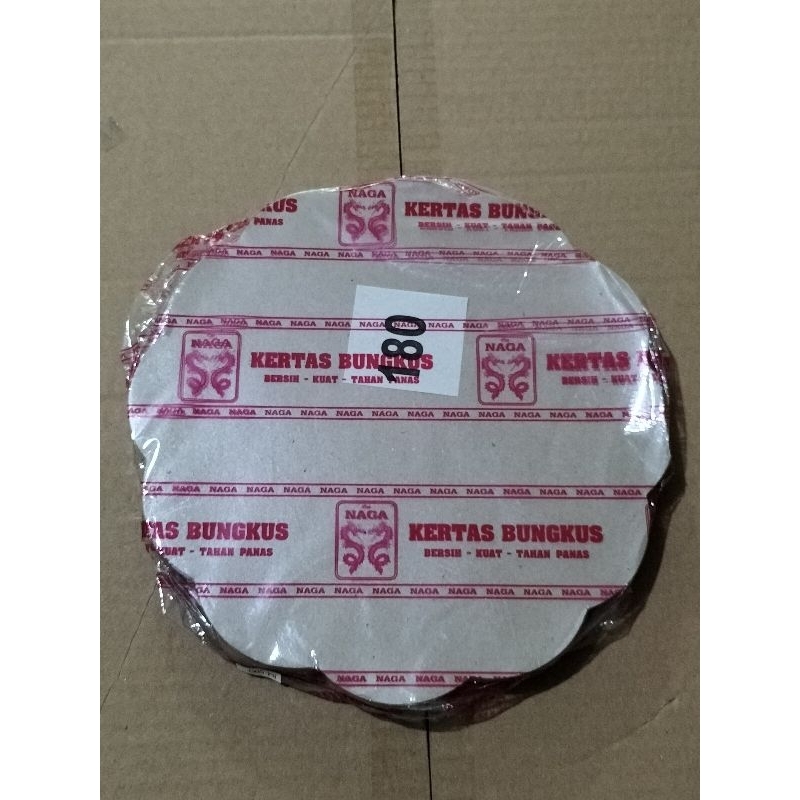 Kertas Bungkus Nasi cap NAGA Model Bunga