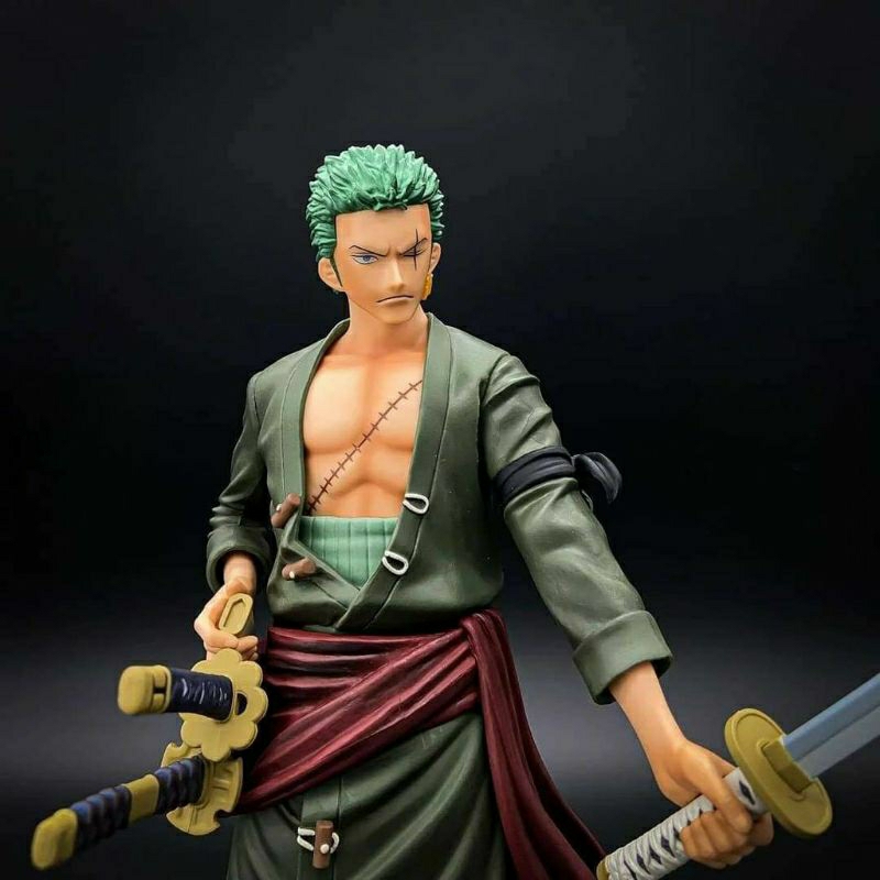 ACTION FIGURE ZORO ONE PIECE DPT 2 MUKA - PATUNG KARAKTER ANIME