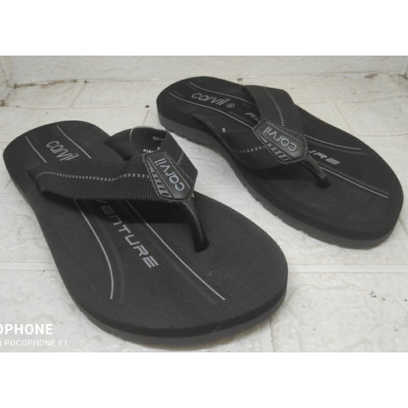 SANDAL SPON CARVIL COWOK 38-43 ( CARVIL TETAP YANG TERBAIK)