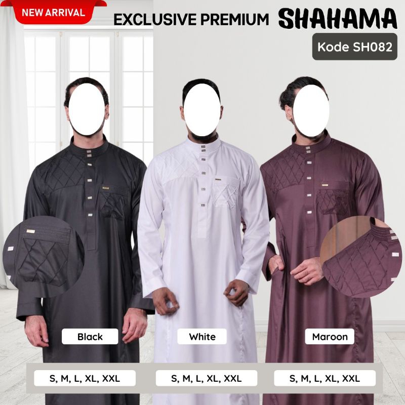 Jubah Gamis SHAHAMA Exclusive, Jubah Pria Ekslusif, Gamis Pria Indo