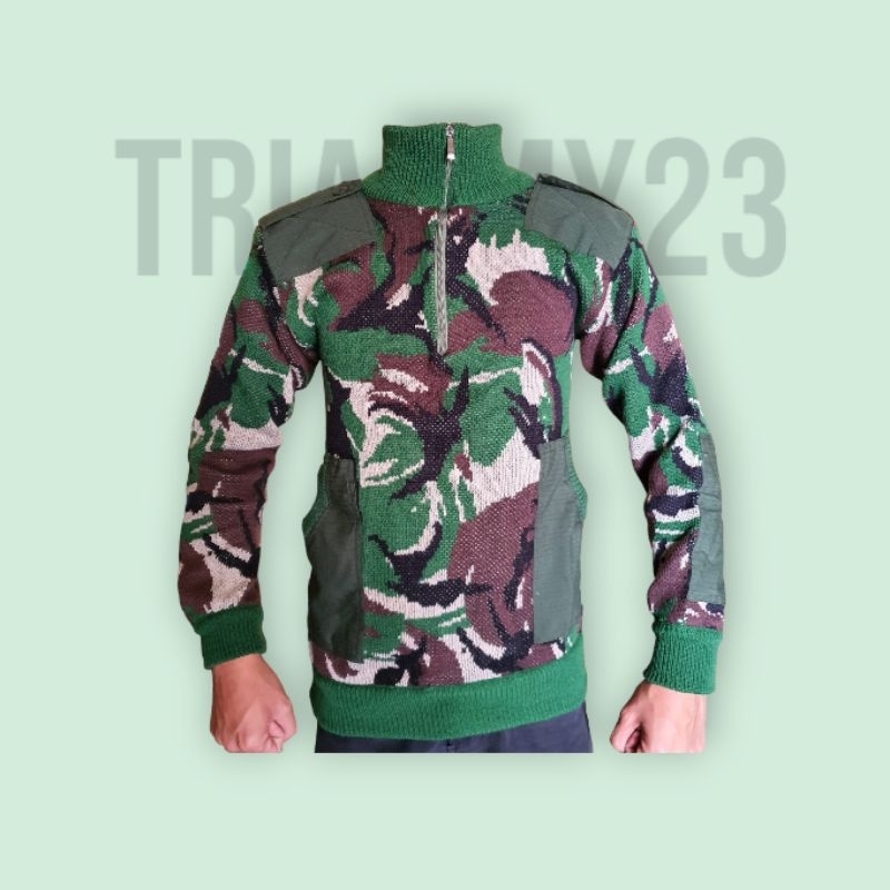 SWEATER RAJUT LORENG  MALVINAS/SWEATER ARMY/SWEATER RAJUT PRIA