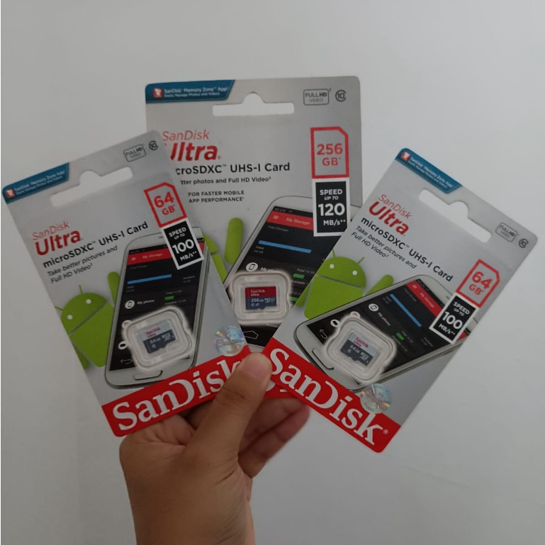 Micro SD Sandisk Ultra 100Mb/s MicroSDXC UHS-I - Garansi Resmi