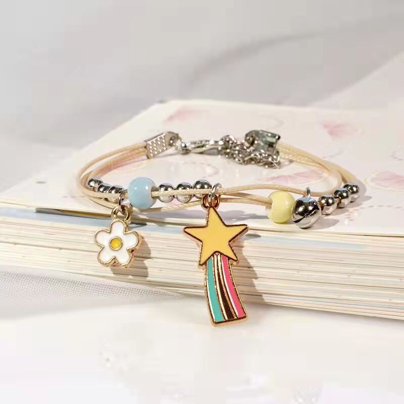 GELANG GAYA KOREA DESAIN CANTIK DAN ELEGAN / gelang motif unicorn rainbow