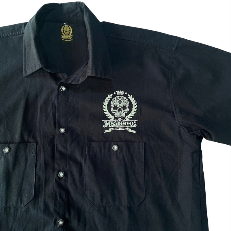 KEMEJA MASBERTO NEW LOGO WHITE