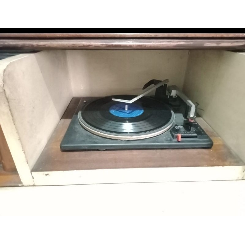Radio Philips Turntable Garrard Tube Cabinet