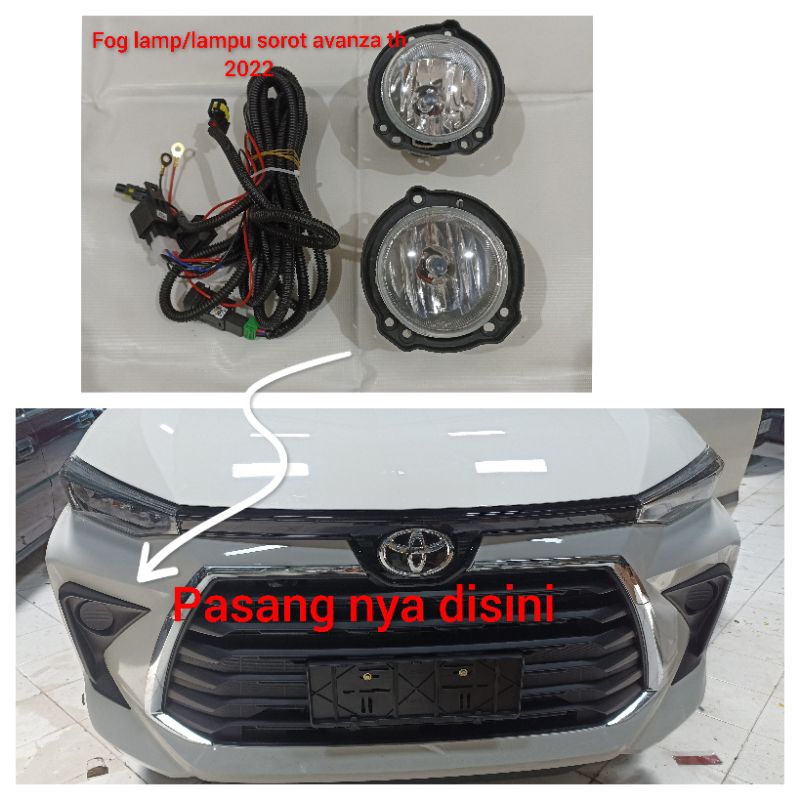 fog lamp/lampu sorot avanza th 2022