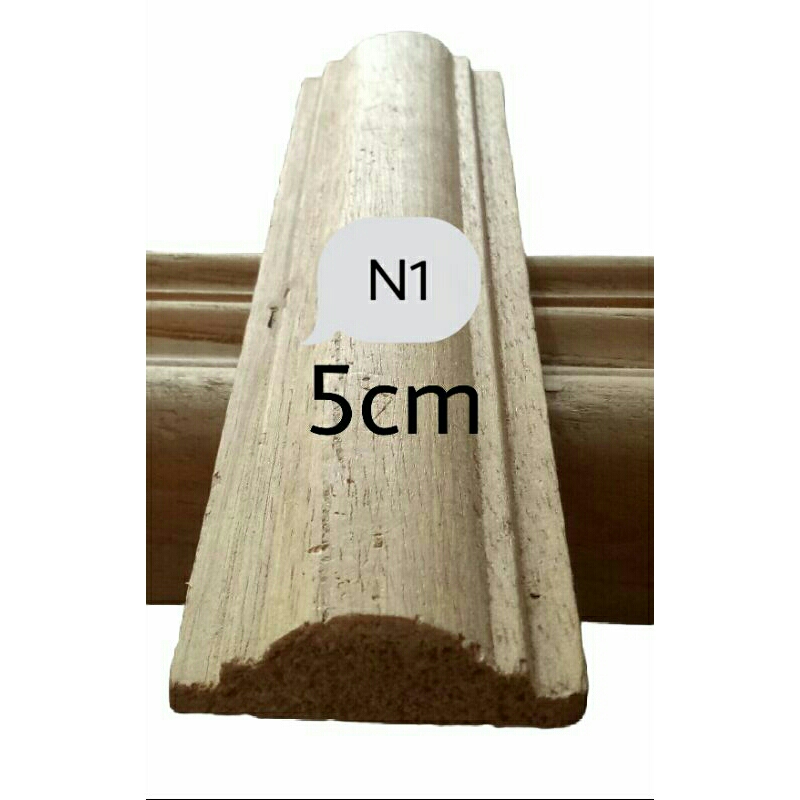 Kayu Profil Wall Moulding lebar 5 cm panjang 195-200cm