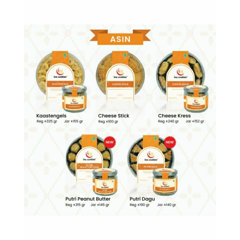 

Ina Cookies Varian Asin / Salted Varian of Ina Cookies Reguler