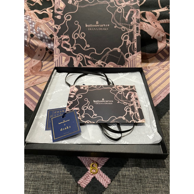 Buttonscarves Chain 2 La Bella Series Nera Black