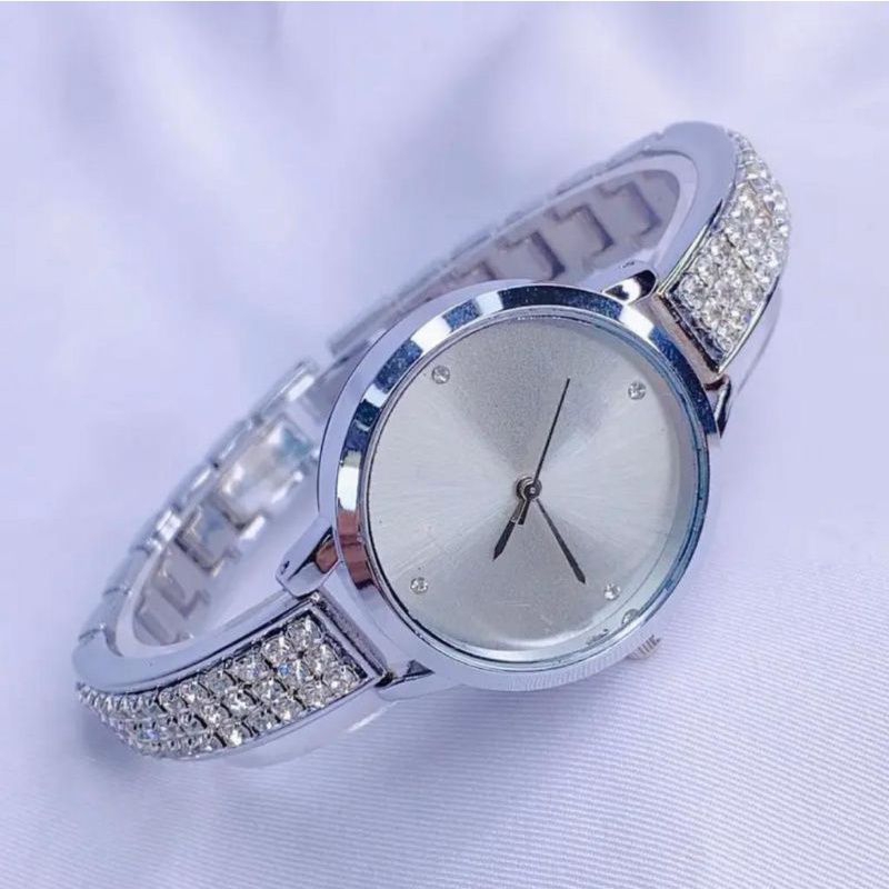 (Cod)Jam Tangan Wanita (D)blimbingFashion Rantai Mata (Dikirim Jakarta)