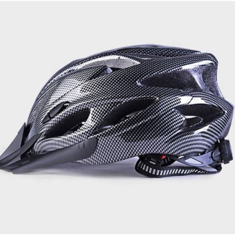 Helm Sepeda Road Bike Motif Carbob
