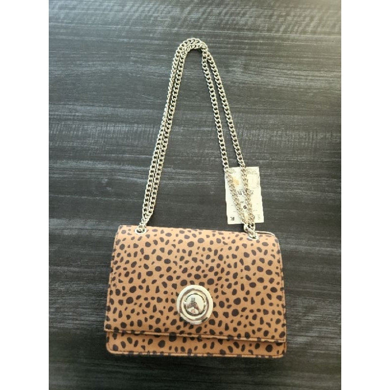 Preloved Leopard Print Bag Bershka