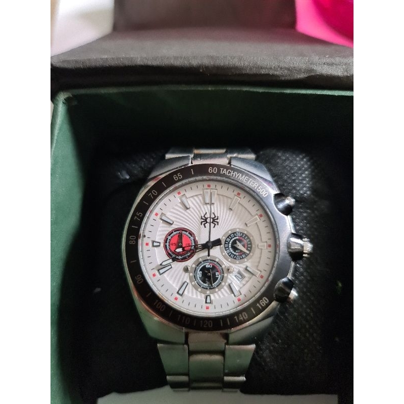 jam tangan original chronograph Spyderbilt preloved second bekas