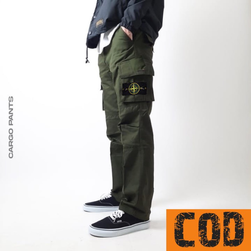 Celana panjang cargo stone island celana kargo stone island unisex full teg