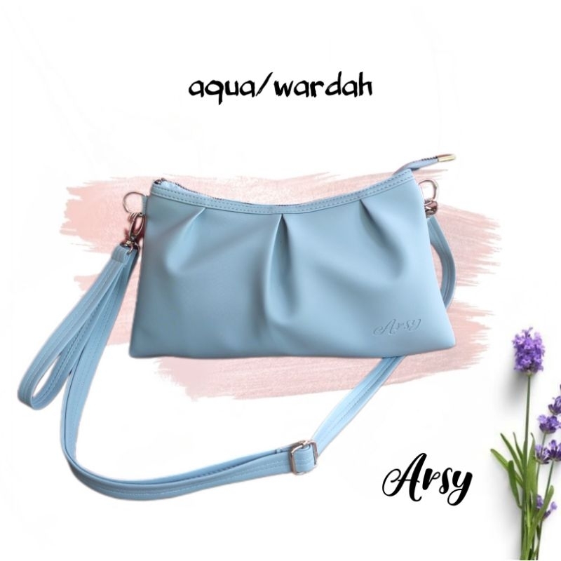 [SL_331] TERMURAH TAS SELEMPANG WANITA SLINGBAG POUCH DUA TALI MULTIFUNGSI (POUCH/TAS SELEMPANG) DAISY BY ARSY GABIA SHAQUEENA BAG BIRU TSABITA NANDA AYSILA AINUN AHLAN INOE