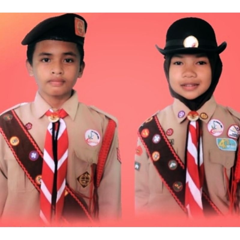 Selempang Pramuka Tetampan Pramuka Merah Penggalang Selendang TKK