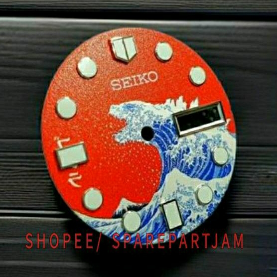 Seiko Godzilla Kanagawa Wave Dial for SKX007 7S26 NH36 4R36 Divers
