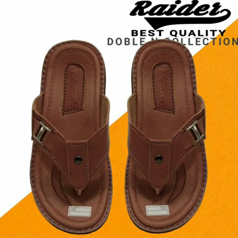 SENDAL JEPIT SEMI KULIT RAIDER ANAK LAKI-LAKI TANGGUNG TERMURAH
