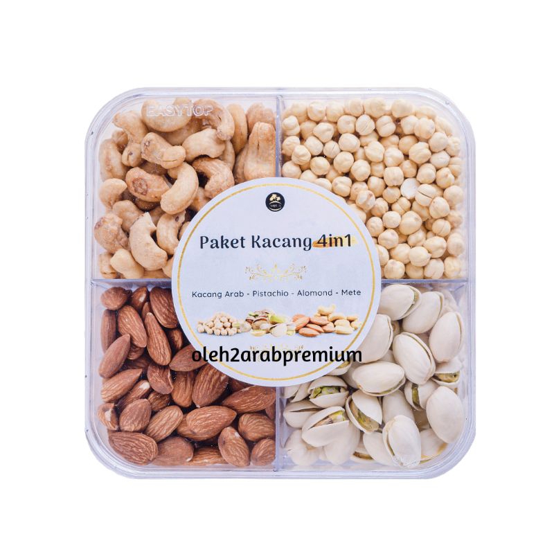 

Paket Kacang 4 In 1 Paket Hemat Makanan Ringan Cemilan Sehat Camilan Sehat Kacang Almond Kacang Mede Kacang Mete Kacang Arab Kacang Fustuk Pistachio