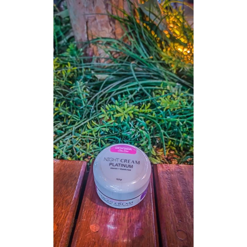 nigh cream paltinum dewinda skincare