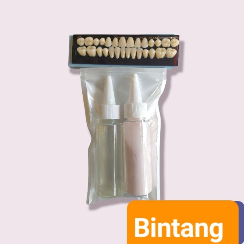 BAHAN GIGI UNTUK GUSI PALSU WARNA PINK SEPERTI GUSI ASLI