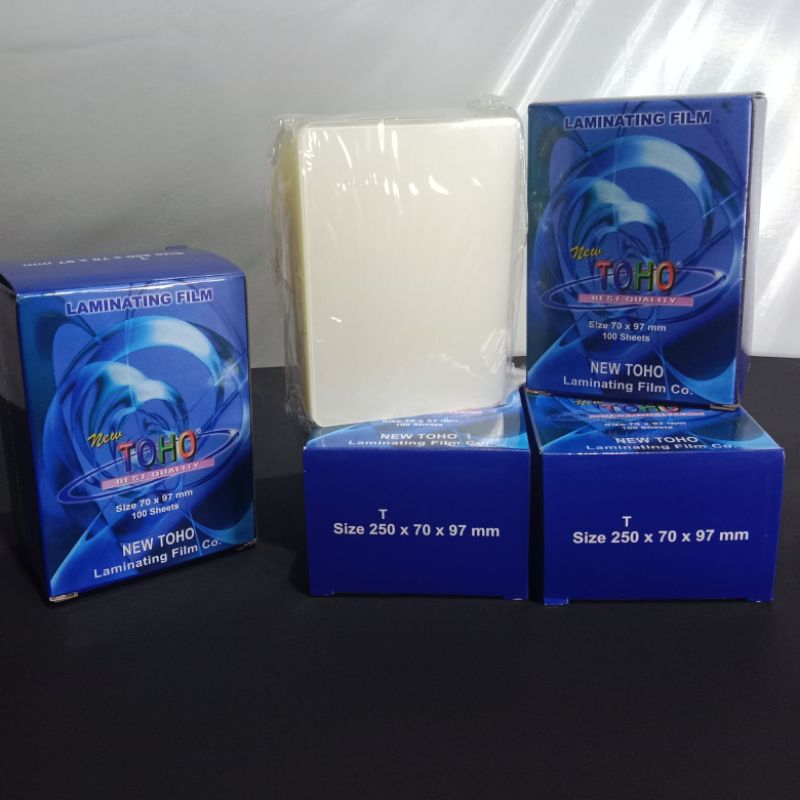 

Plastik laminating ukuran id card ketebelan 250 micron merk TOHO