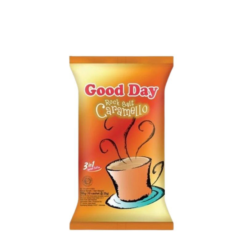 

Good day salt caramello free mug