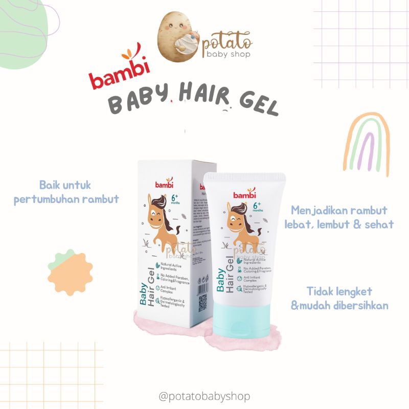 Bambi Baby Hair Gel - Gel Rambut Anak