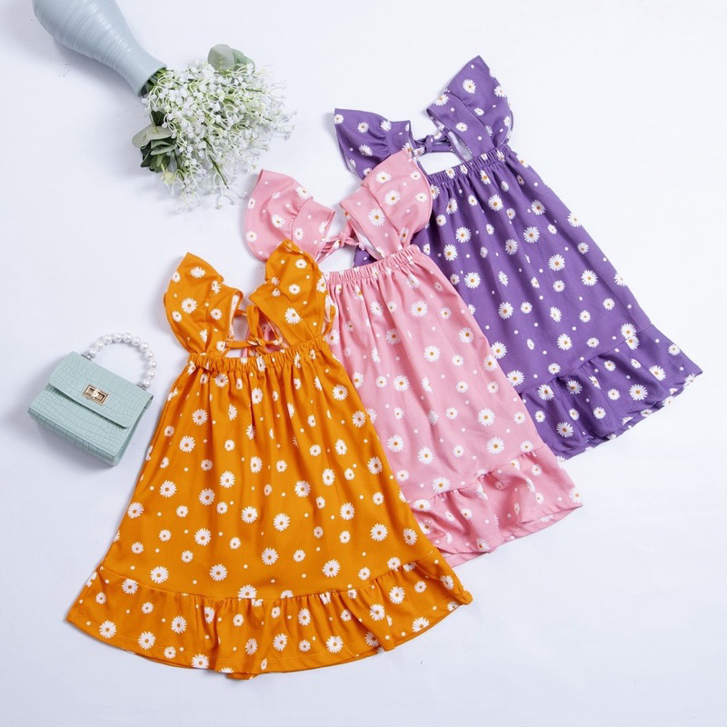 Dress Anak Syabela Daisy Anak Perempuan 1-3 Tahun